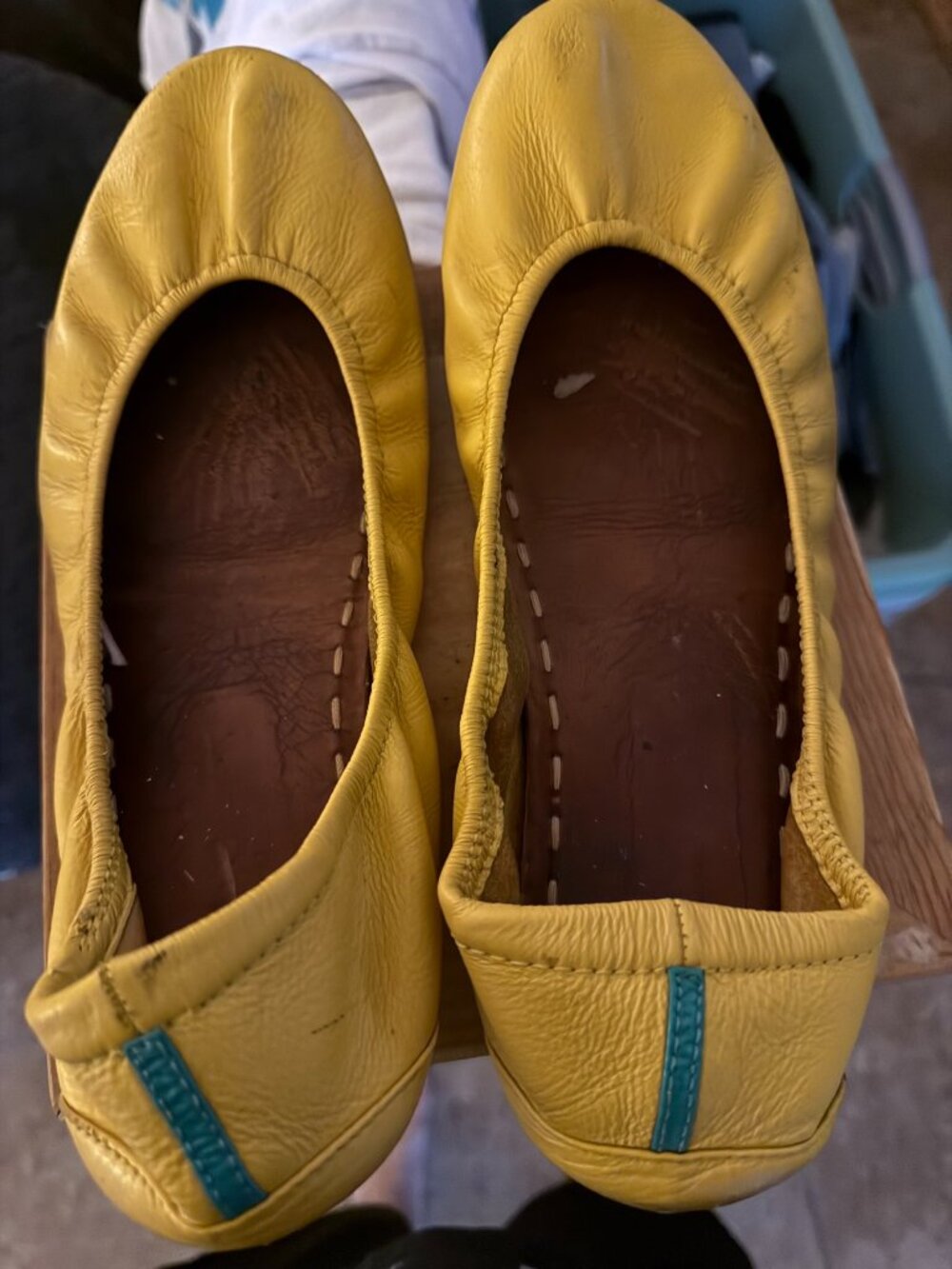 Tieks Mustard Yellow Ballet Flats Women's Size 11